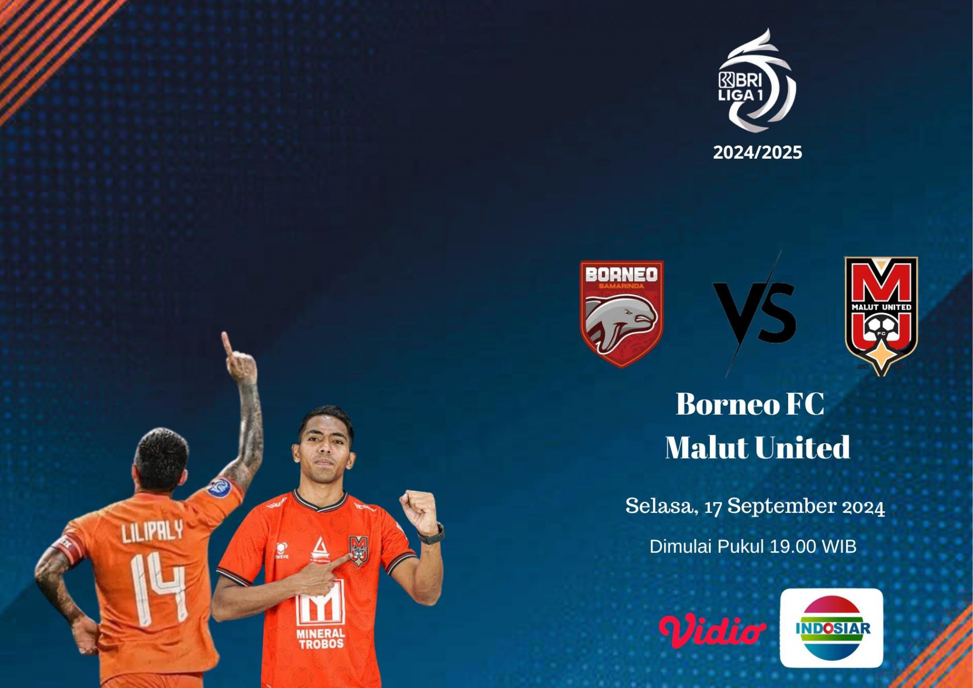 Sedang Berlangsung! Live Streaming BRI Liga 1 : Borneo FC vs Malut United