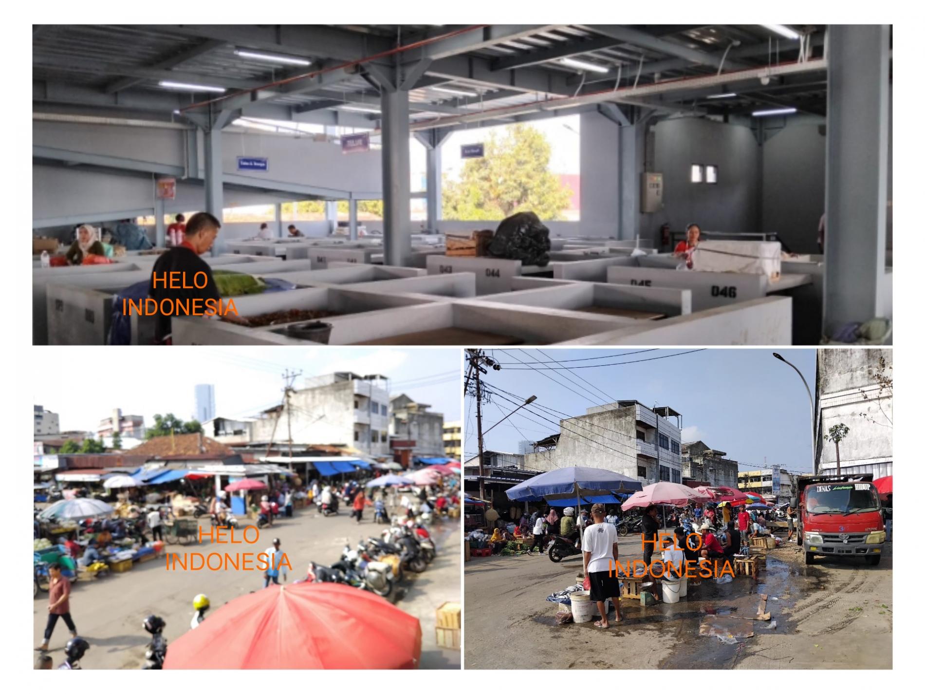 Baru Diresmikan Jokowi, Pedagang Masih Jualan di Jalan Masuk Pasar Pasir Gintung