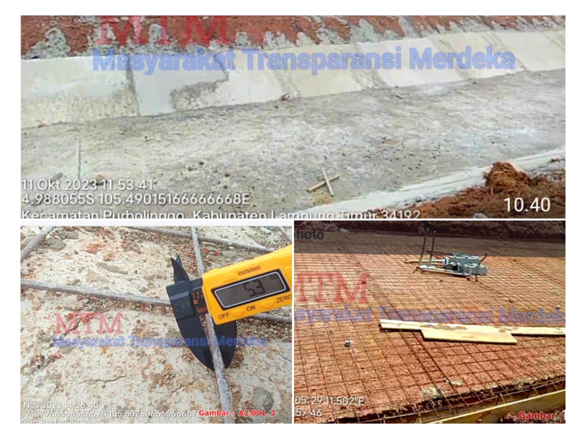 Proyek Irigasi Way Sekampung Diduga Tak Sesuai Spesifikasi