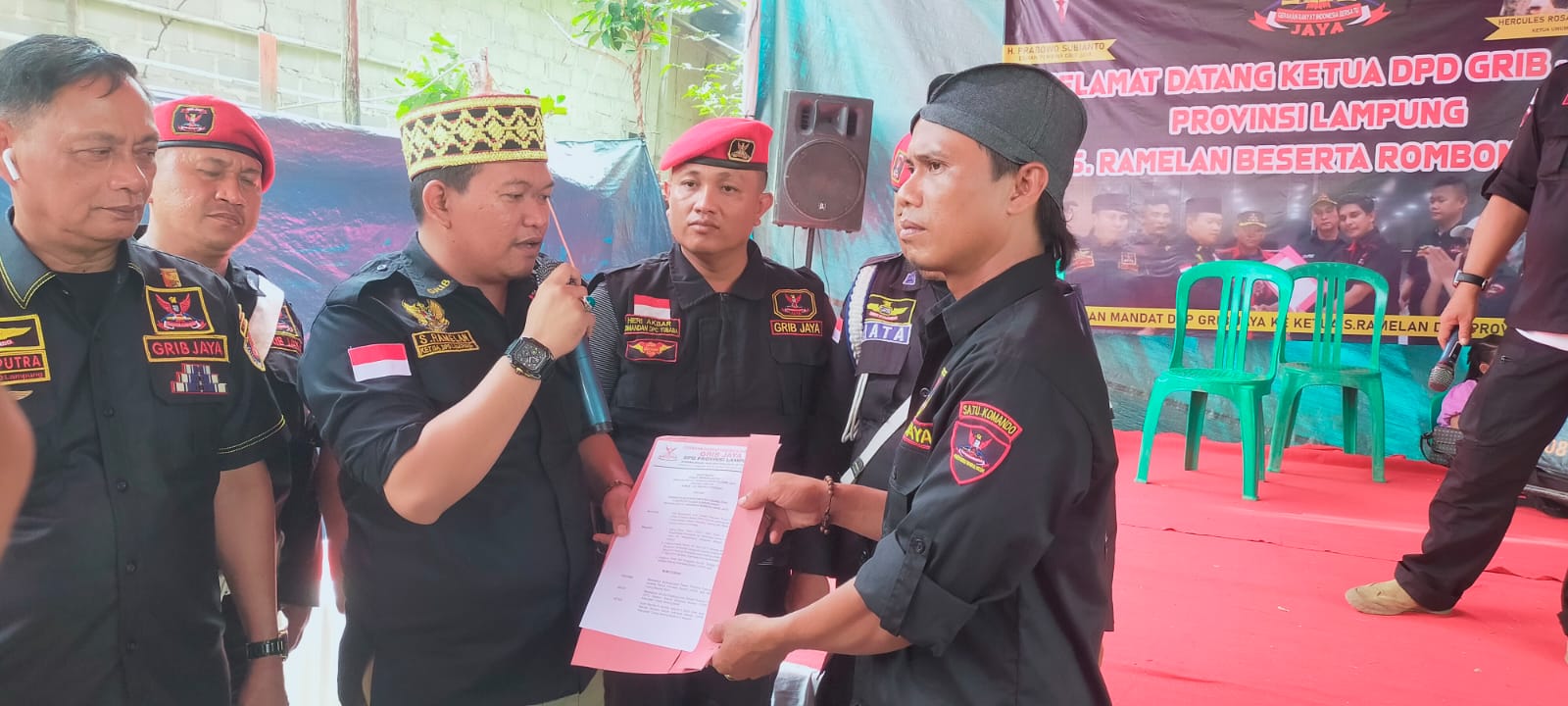 Ketua GRIB Provinsi Lampung Lantik Ketua DPC Kabupaten Tubaba
