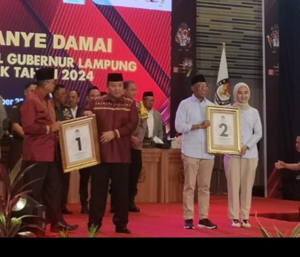 Nomor Urut Pilgub Lampung, Arinal-Sutono No. 1 vs Mirza-Jihan No 2