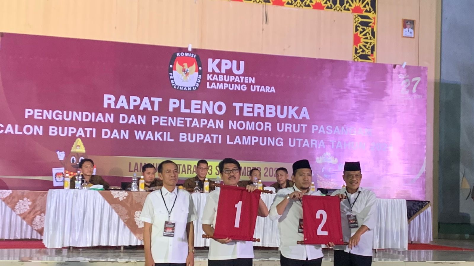 Hamartoni-Romli Raih Nomor Urut 1, Simbol Kemenangan