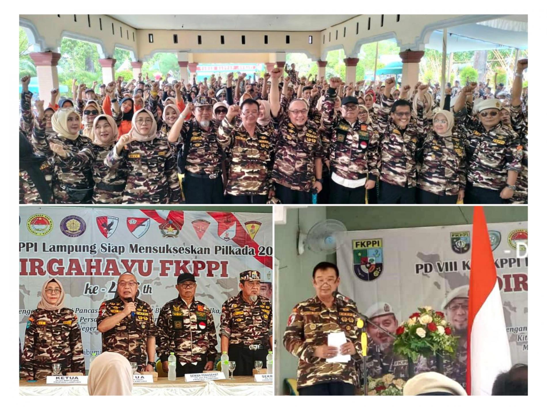 HUT ke-46, FKPPI Lampung Deklarasi Dukung Cakada Mirza-Jihan