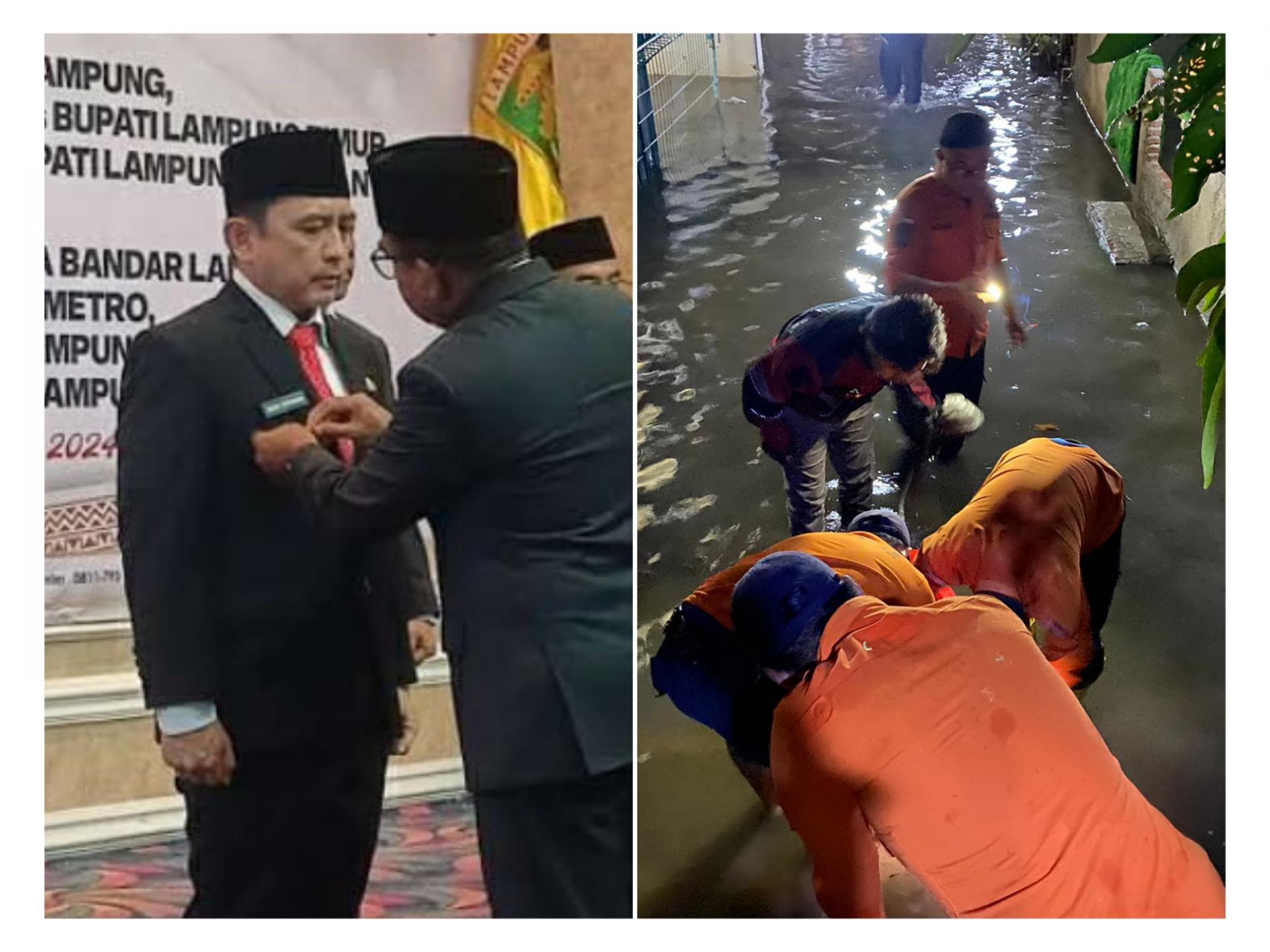 Bandarlampung Perlu Biopori, BPBD Sedot Banjir di Sukarame