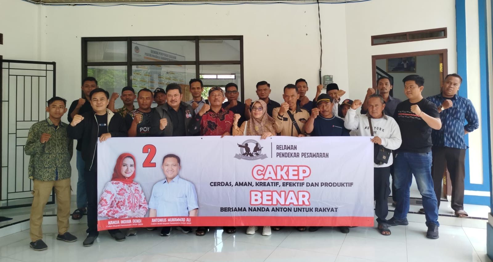 Relawan Pendekar Pesawaran Komit Menangkan Nanda - Anton