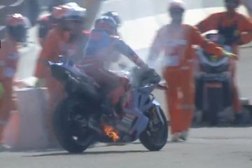 Ini Penyebab Motor Marc Marquez Terbakar di MotoGP Mandalika 2024, Ada Suara Letupan Keras