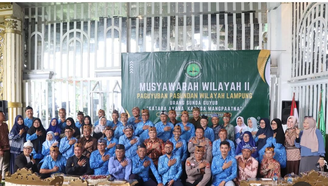 Muswil II Paguyuban Pasundan Wilayah Lampung, Pj. Gubernur Lampung Ajak Jaga Stabilitas Keamanan Jelang Pilkada 2024.