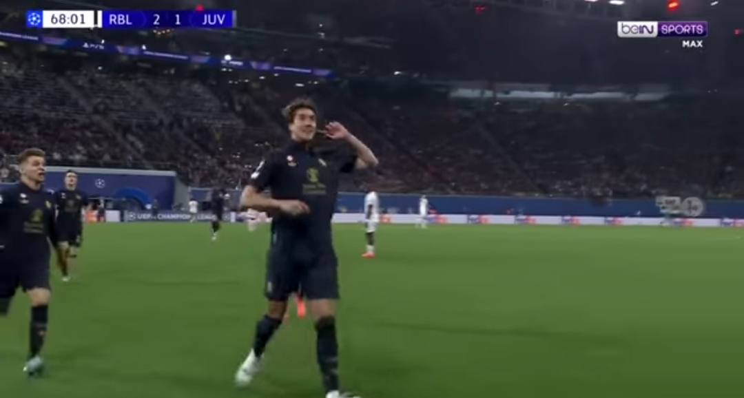 Comeback, Juventus Bermain dengan 10 Pemain berhasil Mengalahkan RB Leipzig