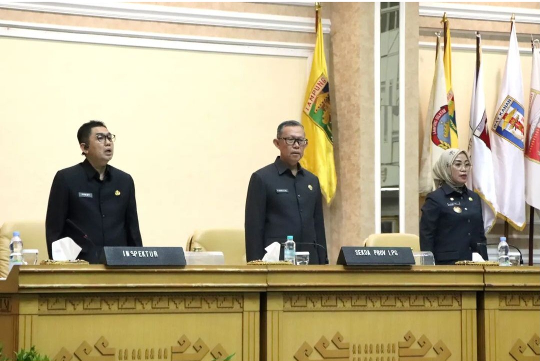 28 Pejabat Administrator dan Pengawas Dilingkungan Pemprov Lampung Dilantik.