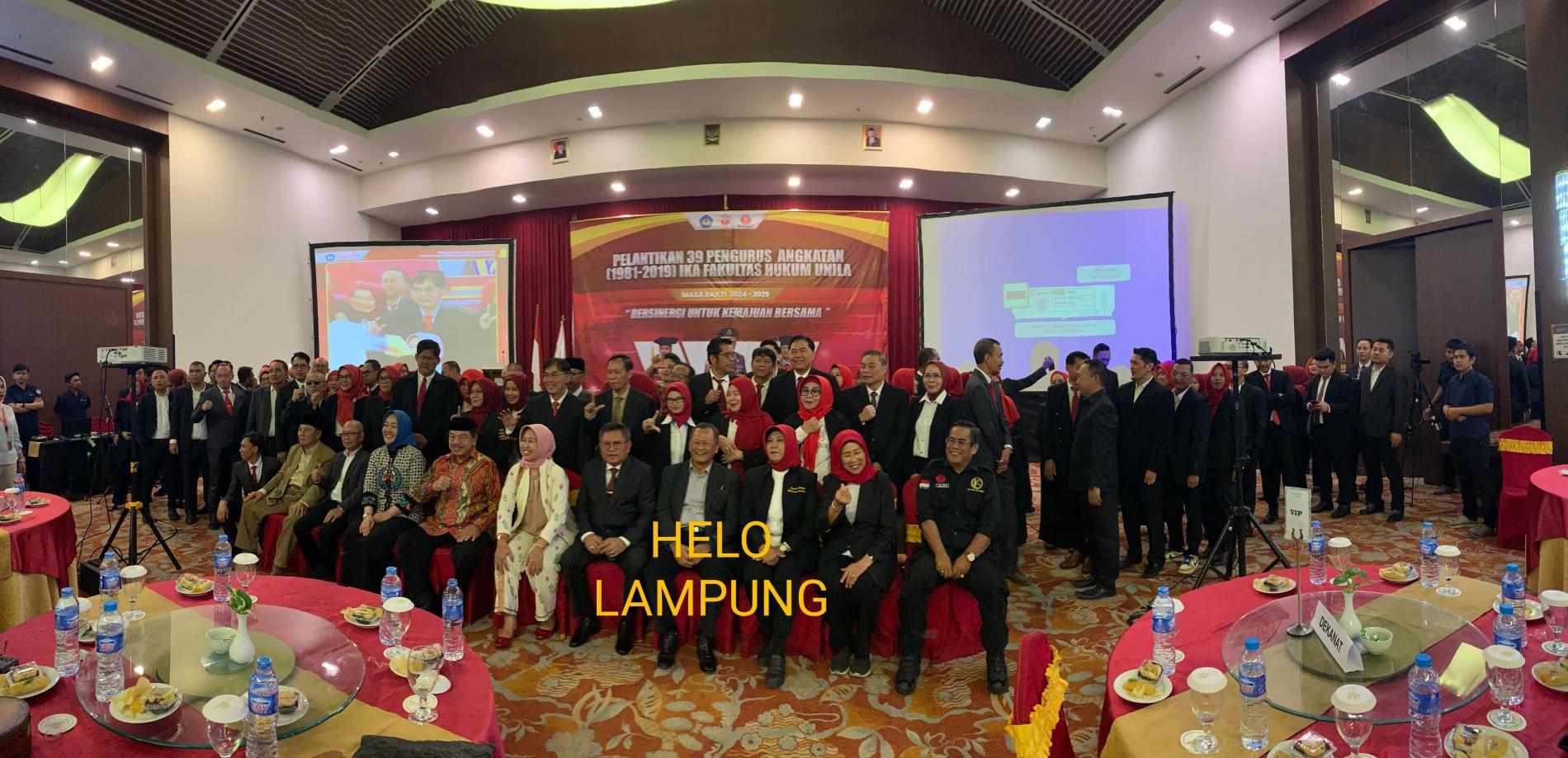 Pecah Kongsi? Sekum Tak Hadir Pelantikan 39 Angkatan IKA FH Unila