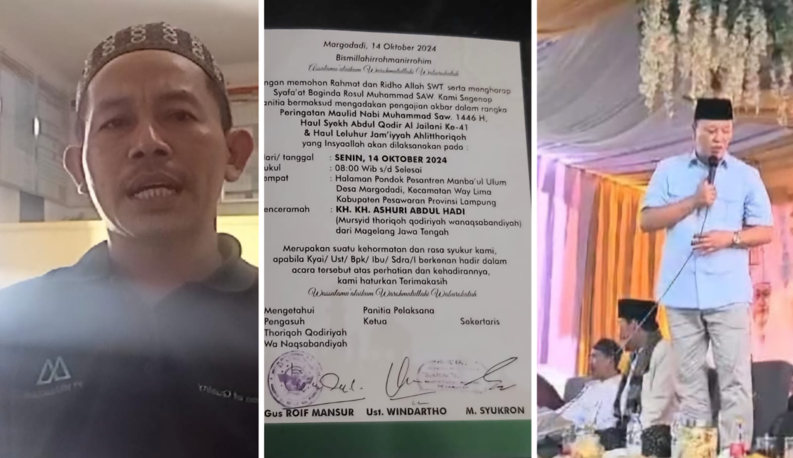 Polemik Kehadiran Cabup Aries di Maulid, Ketua Panita Tegaskan Tak Diundang
