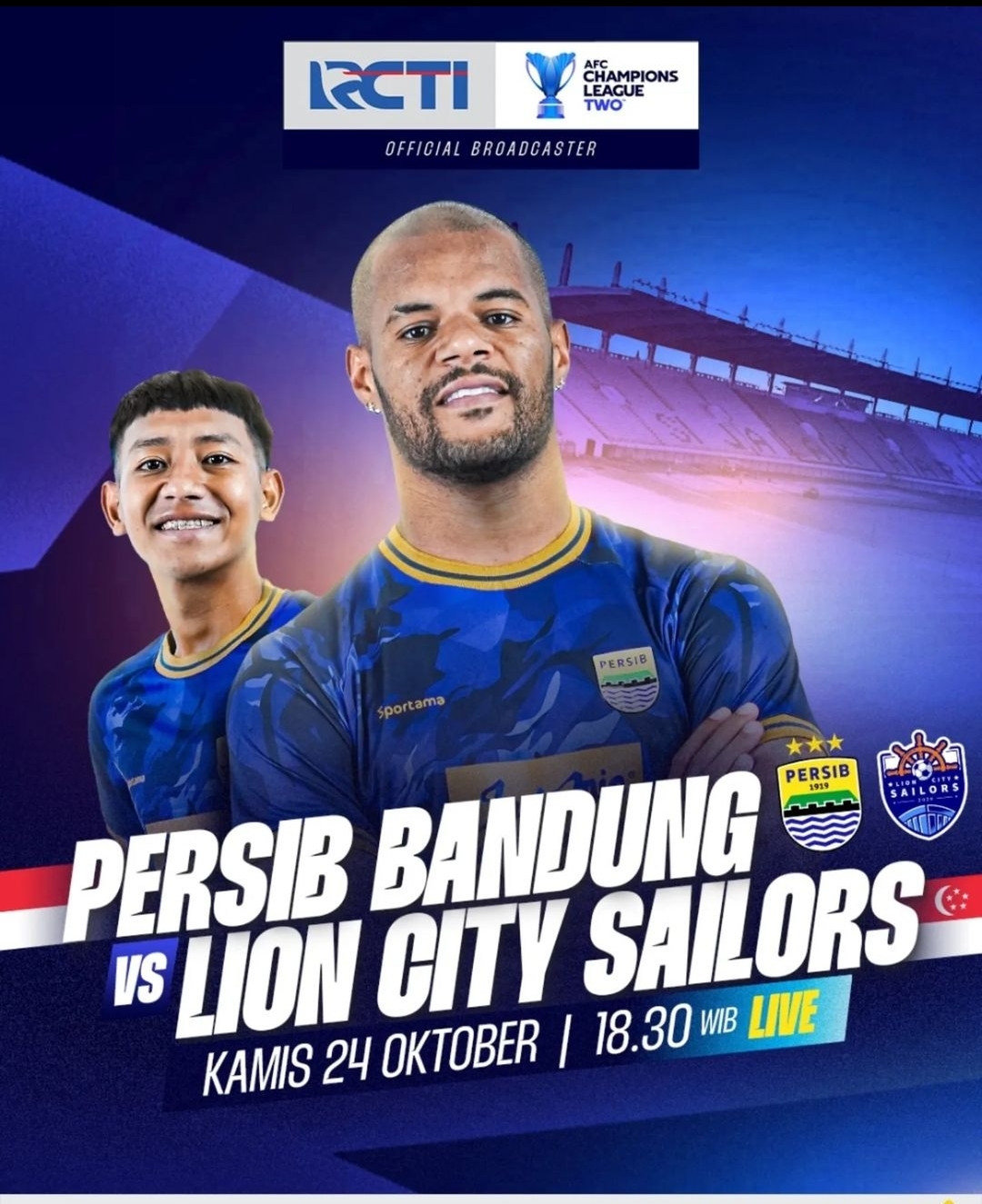 Jadwal Pertandingan Persib Bandung vs Lion City Sailors di AFC Champions League Two