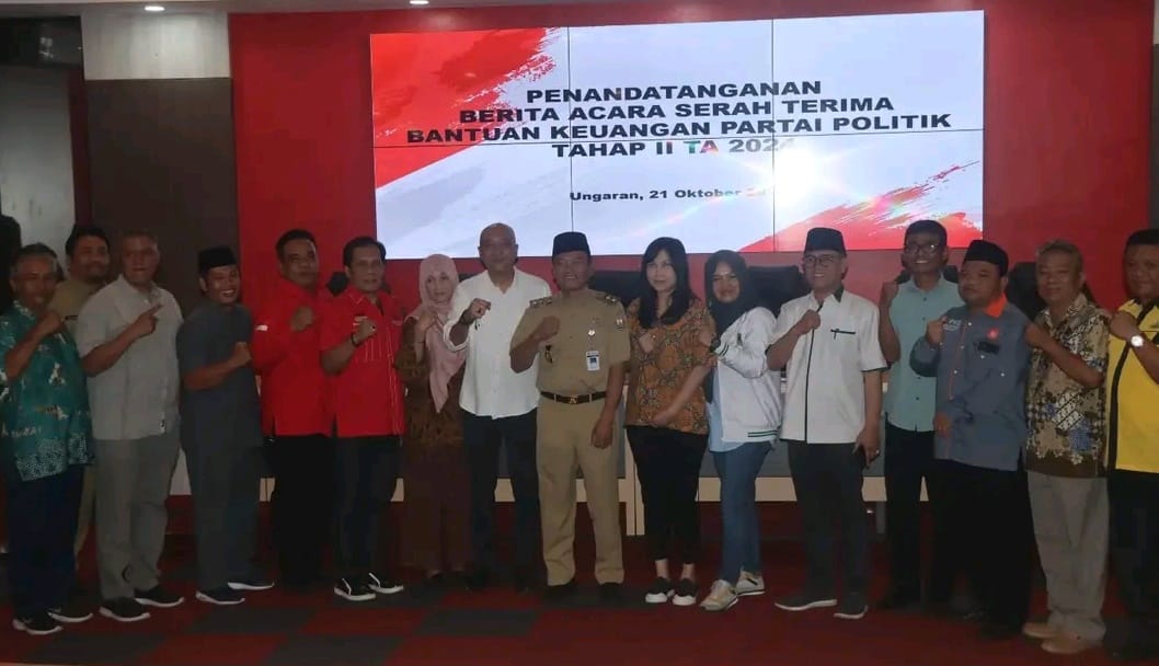 Pemkab Semarang Kucurkan Bantuan Rp. 2,1  M bagi 10 Parpol