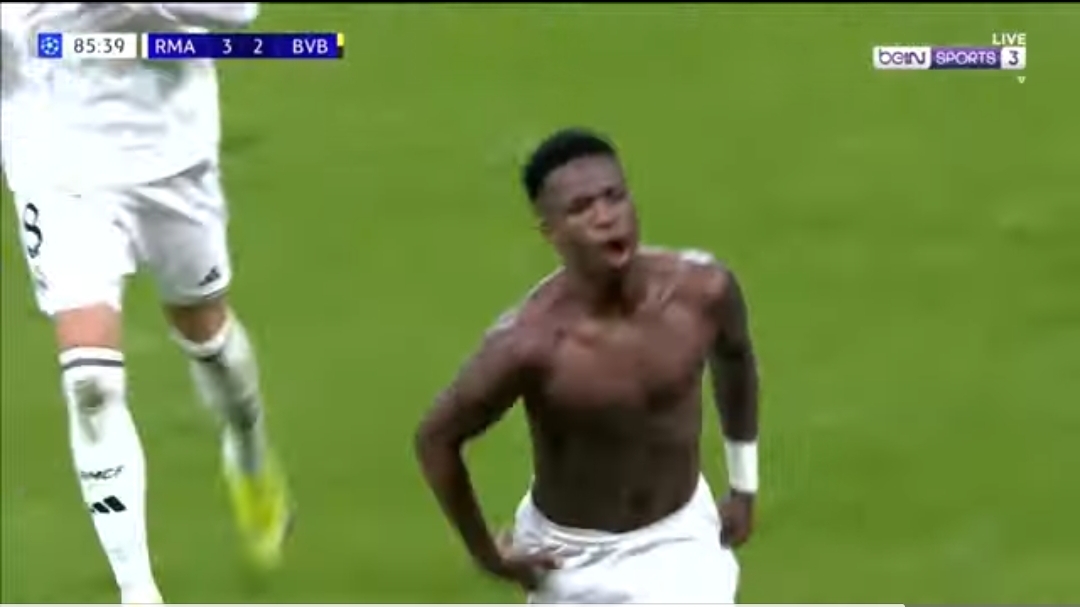 Real Madrid Menang dengan Skor 5-2 Lawan Dortmund, Vinicius Cetak Hattrick