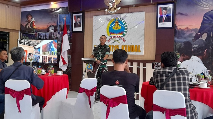 Ngopi Bareng Media di Kendal, Dandim Ajak Wartawan Bersinergi