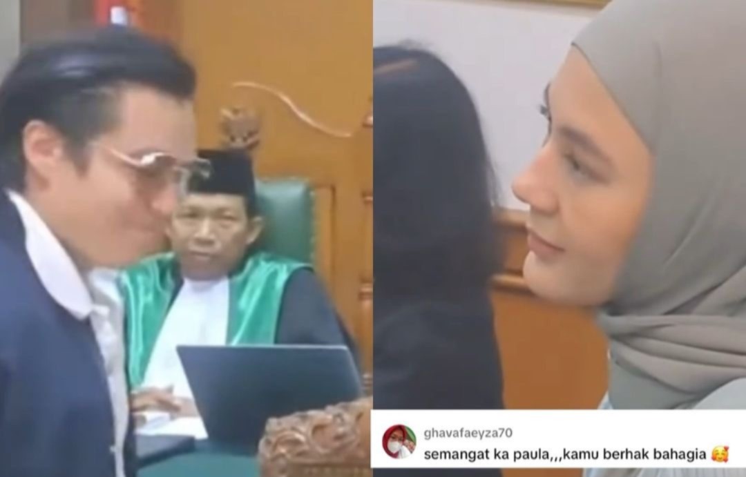 Hadiri Sidang Perdana, Baim dan Paula Akhirnya Bertemu Namun Tak Saling Sapa