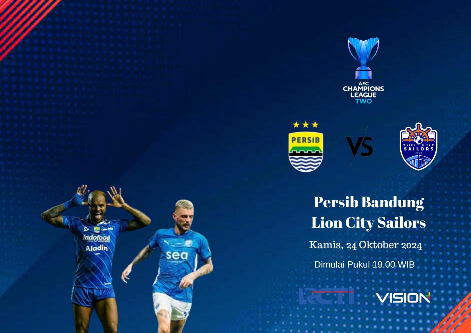Live Streaming AFC Champions League Two : Persib Bandung vs Lion City Sailors, Malam ini