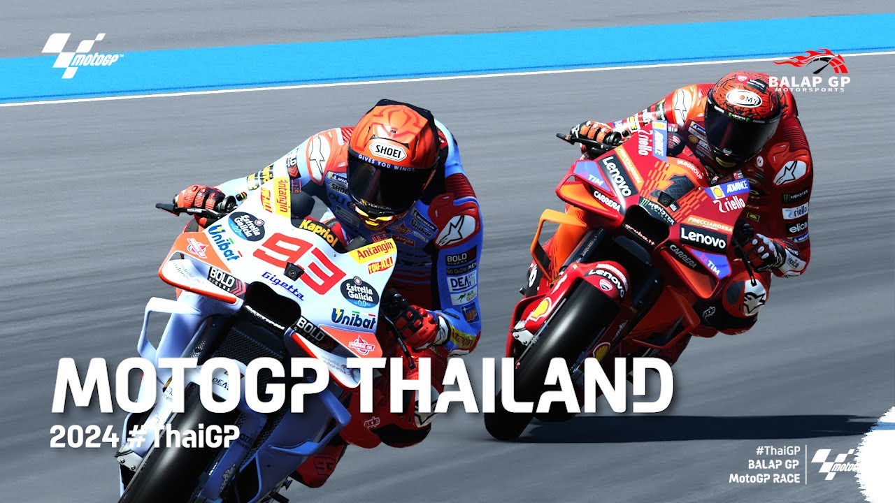 Live Streaming Race MotoGP Thailand 2024: Marc Marquez Kelima, Martin Ketiga dan Pecco Pimpin Balapan !