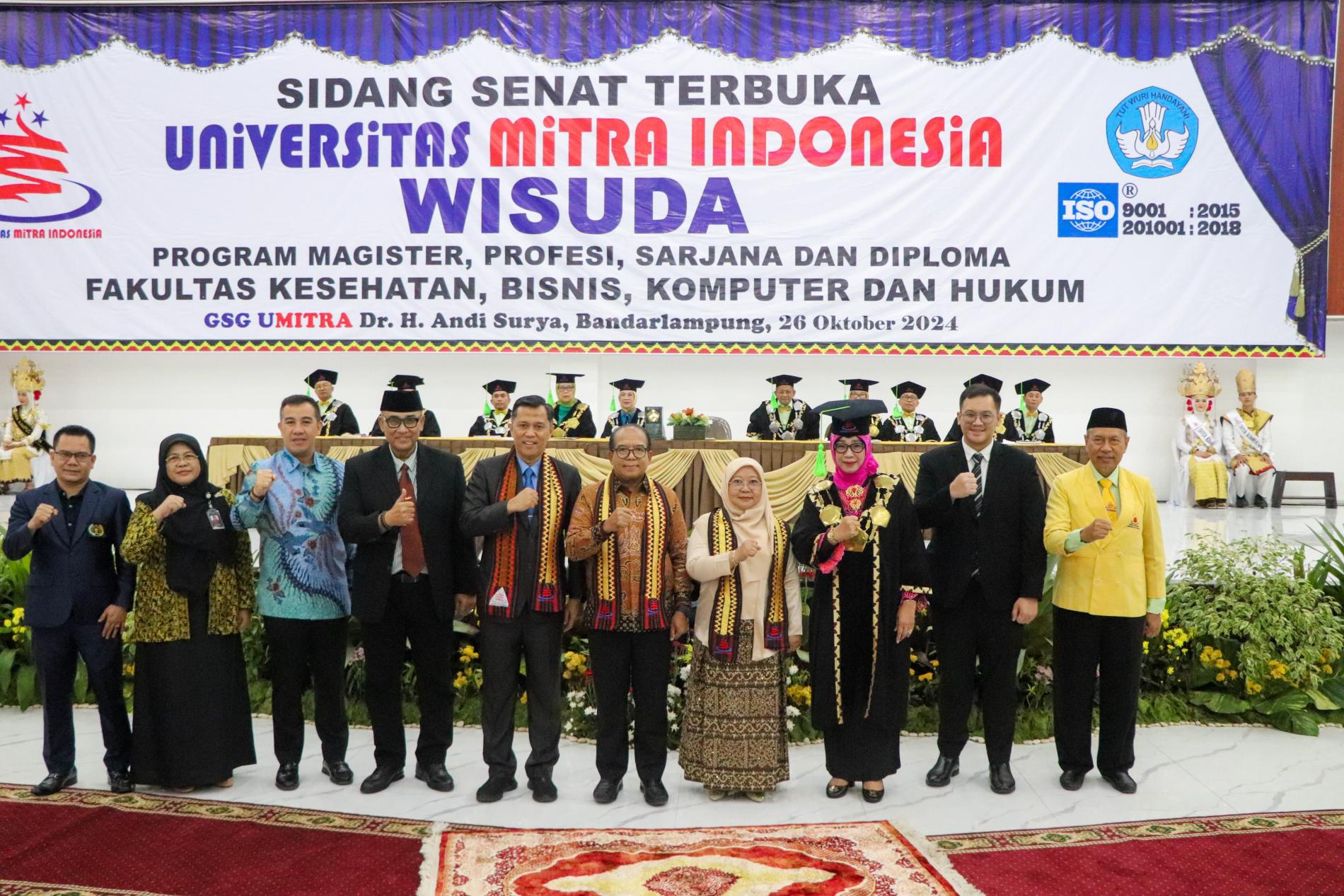 Penjabat Gubernur Lampung Hadiri Wisuda Umitra, Dorong Lulusan untuk Berkontribusi dalam Pembangunan Daerah
