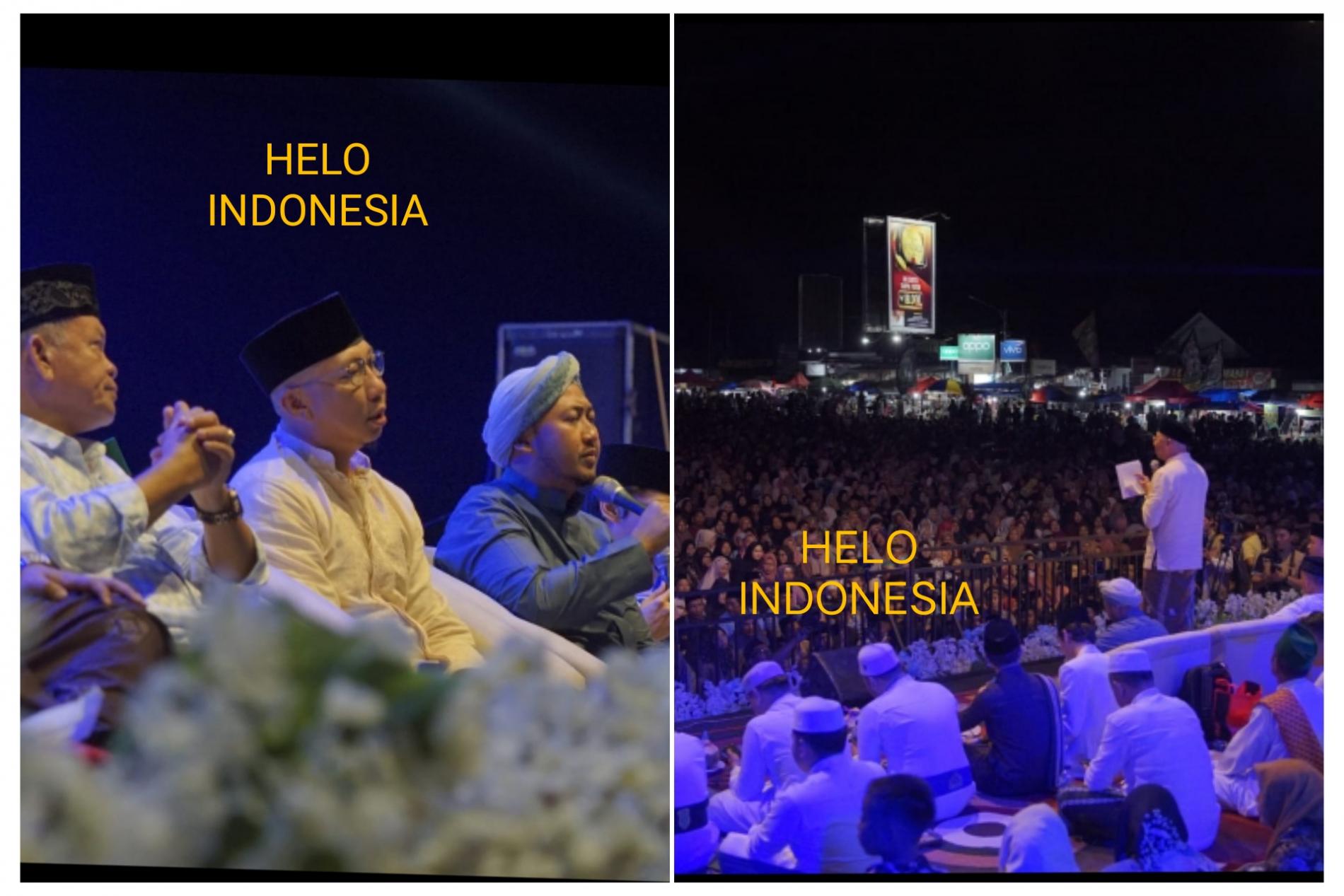 Lautan Manusia Salawatan Bersama Mirza-Jihan di Tubaba