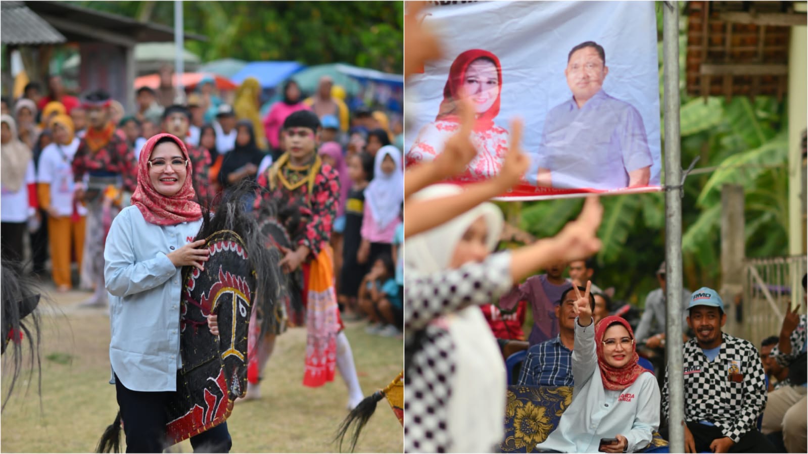 Kampanye Naik Jaran, Cabup Nanda Ajak Coblos Nomor 2