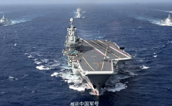 AL Tiongkok Unjuk Kekuatan Latihan dengan Dua Kapal Induk