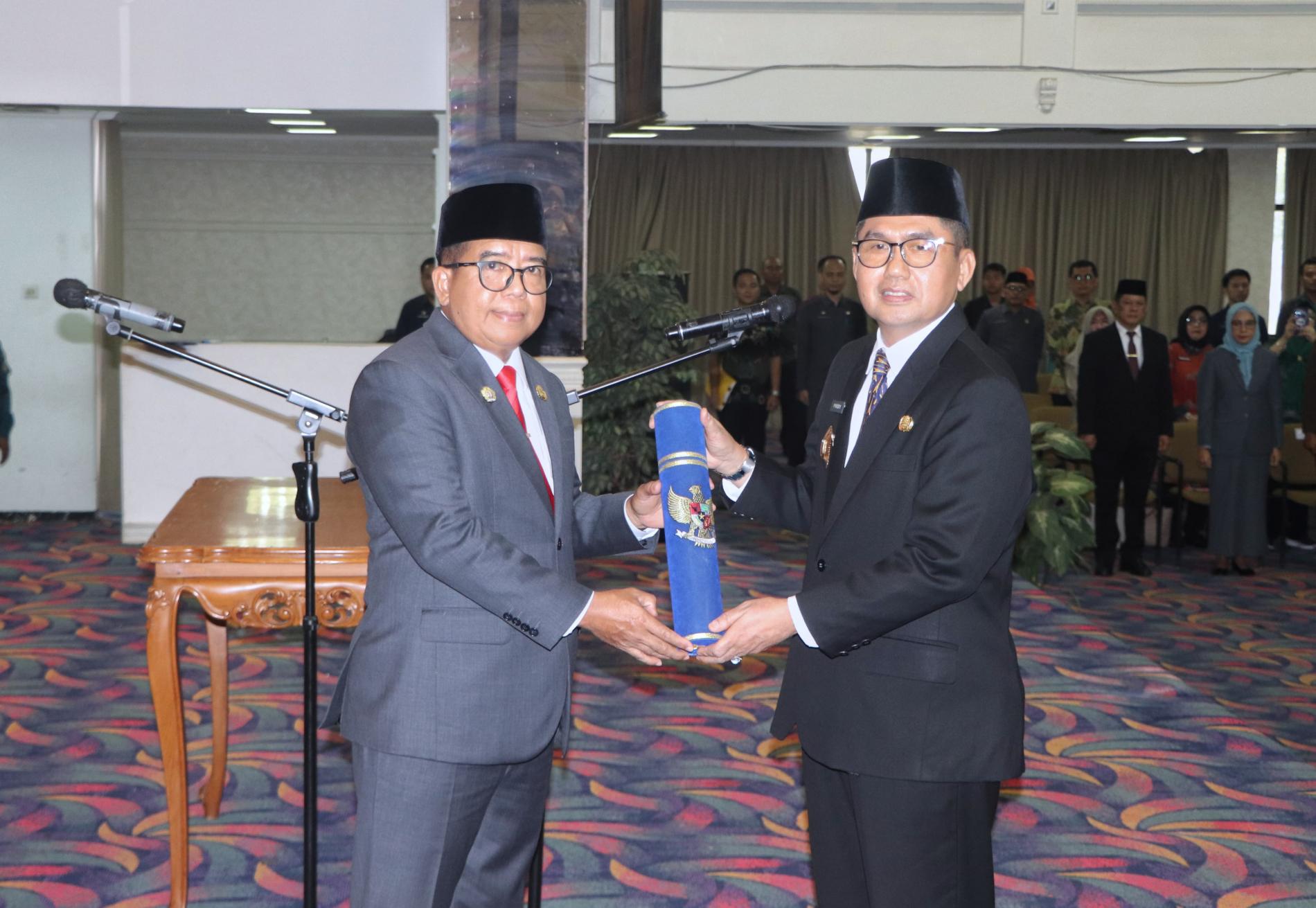 Pj. Gubernur Lampung Lantik Ir. Fredy SM sebagai Penjabat Sekretaris Daerah Provinsi Lampung