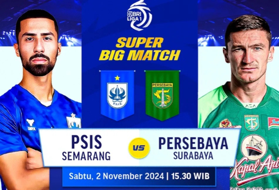 Live Streaming Liga 1: PSIS Semarang vs Persebaya Surabaya, Sore Nanti !