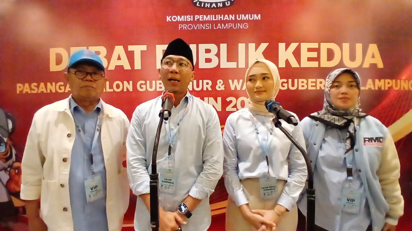 Debat Publik Cakada Lampung Pasangan RMD - Jihan Komitmen Masalah Hukum dan Anti Korupsi 