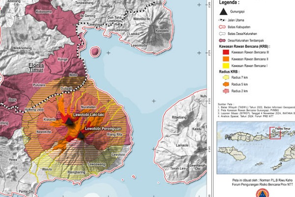 Letusan Hebat Gunung Lewotobi Laki-laki,  10.295 Jiwa Terdampak 