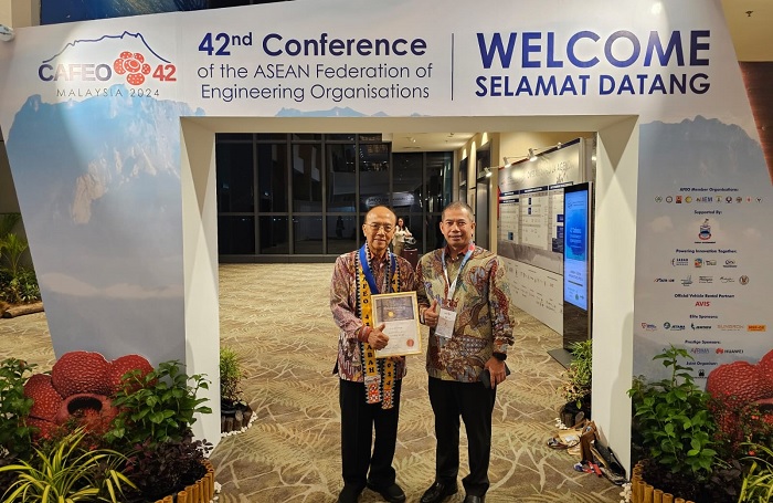 Insinyur Semarang Soeharsojo Mendapat Gelar Kehormatan Honorary Fellow