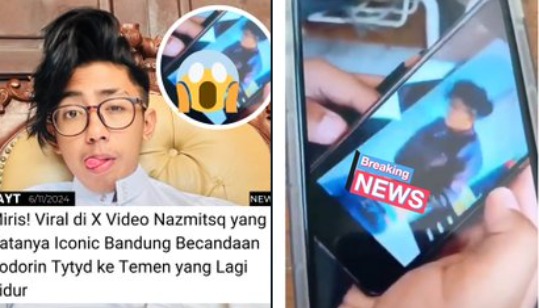 Viral Video ! Diduga Tiktoker Nazmitsq, Sodorkan Kemaluan ke Teman yang Sedang Tidur