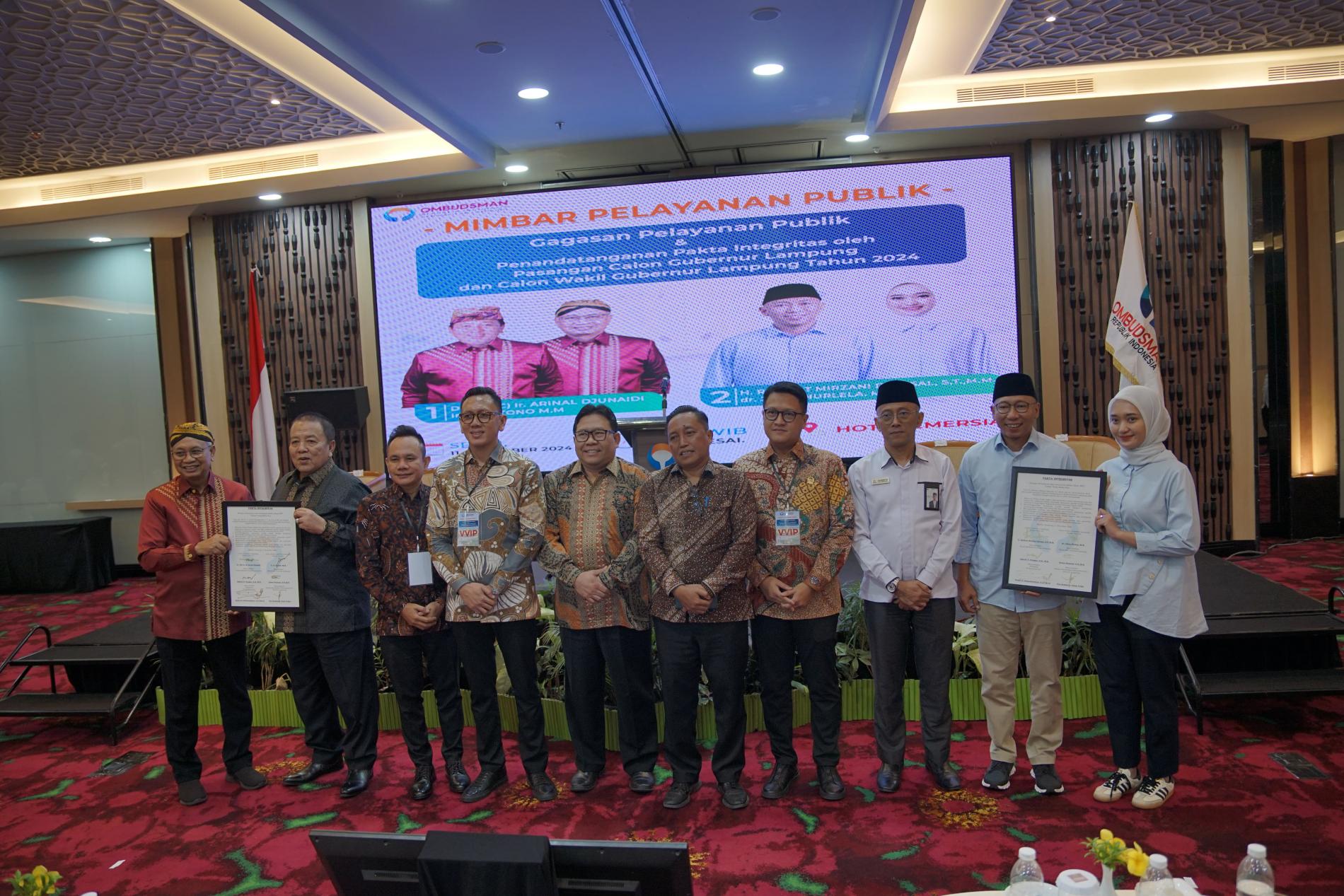 Ombudsman RI: Pelayanan Publik Masuk Zona Kuning di Provinsi Lampung