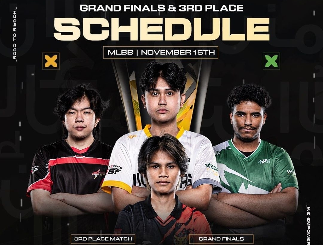 Jadwal Perebutan Juara Ketiga dan Grand Final IESF WEC 2024 MLBB hari ini, Jumat 15 November 2024 : Indonesia vs Arab Saudi dan Filipina vs Malaysia