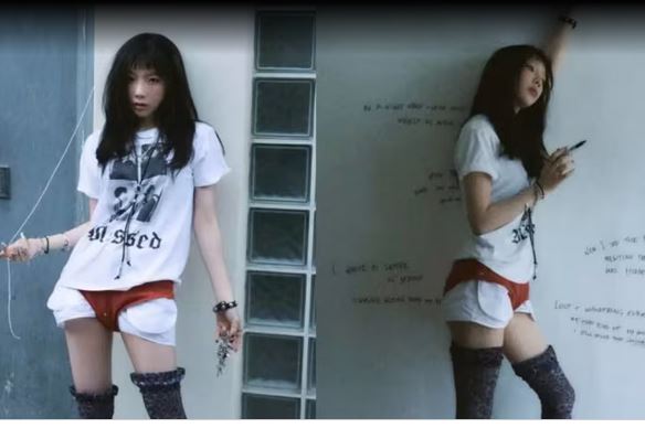 Taeyeon SNSD Mengenakan Celana Dalam Merah di Atas Celana Pendek untuk Foto-foto Terbarunya, Meniru Superman?