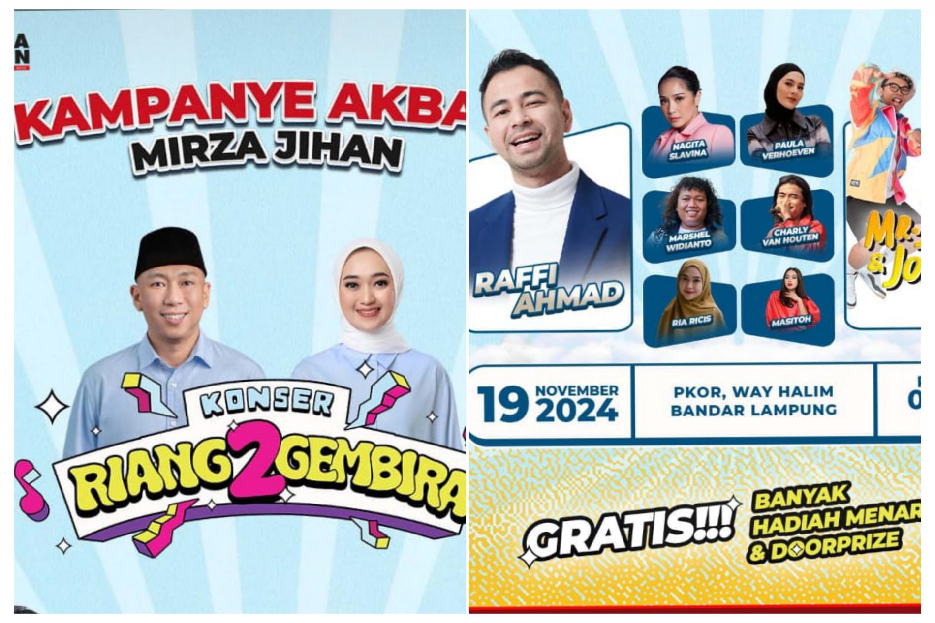 Kampanye Pamungkas Mirza-Jihan Hadirkan Artis Top