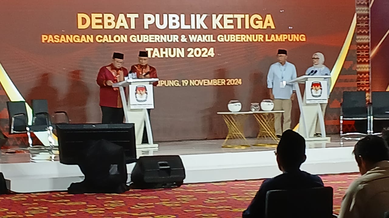 Debat Pamungkas Pilgub Lampung, 01 Bantu Pelajar dan 02 Bangun 400 SMA