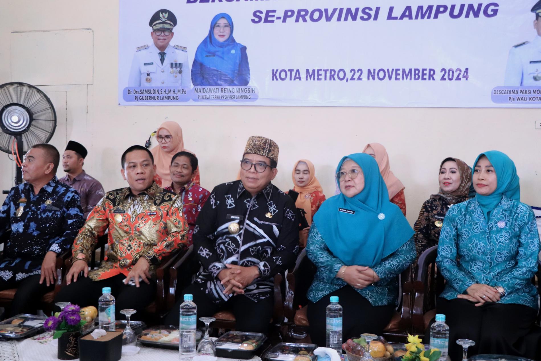 Pj. Gubernur Lampung Buka Kegiatan Makan Bersama Ibu Hamil dan Menyusui se-Provinsi Lampung