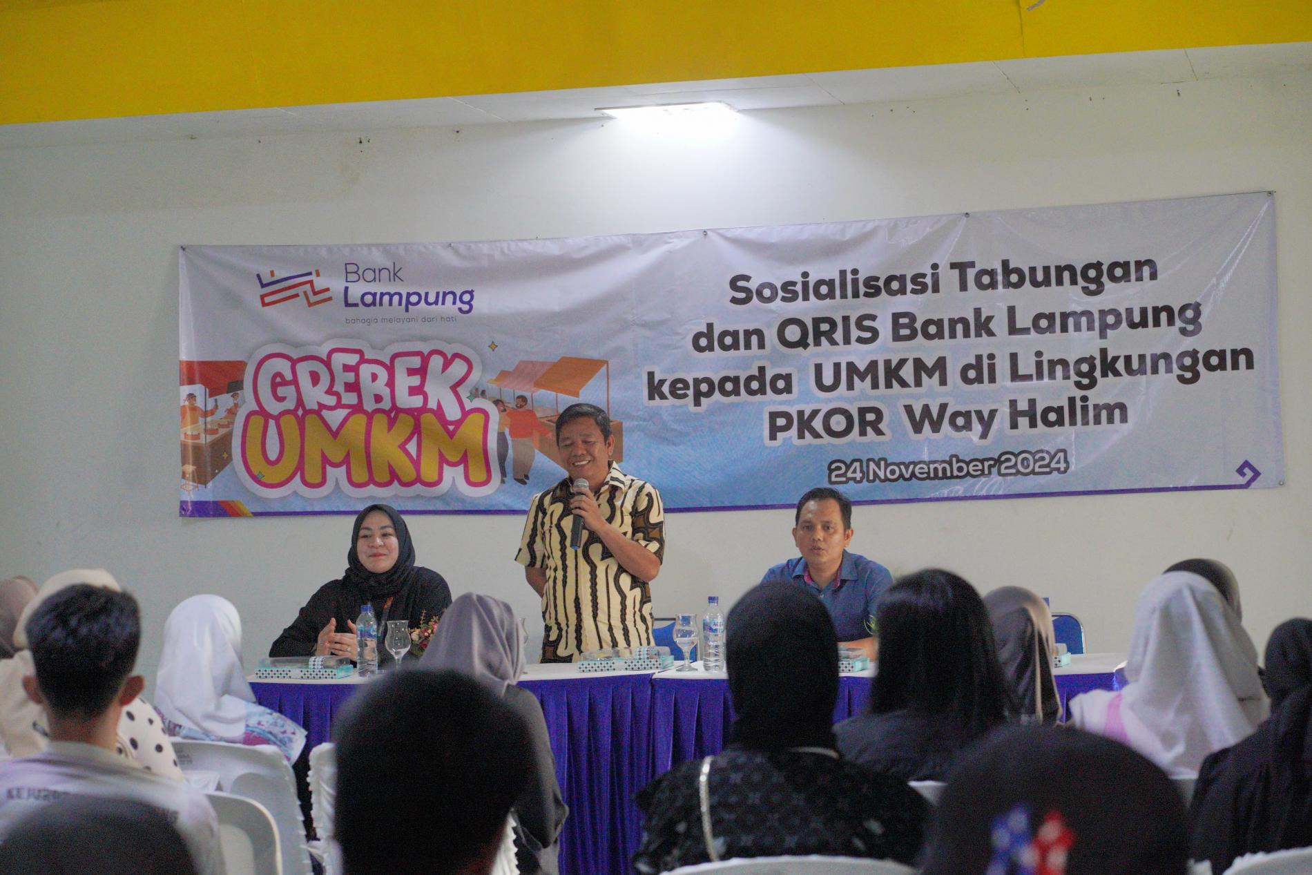 Grebek UMKM Bank Lampung Sapa Pelaku UMKM di PKOR Way Halim