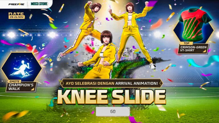 Begini Cara Mendapatkan Emote Knee Slide di Free Fire, Hanya 9 Diamond Saja ! 