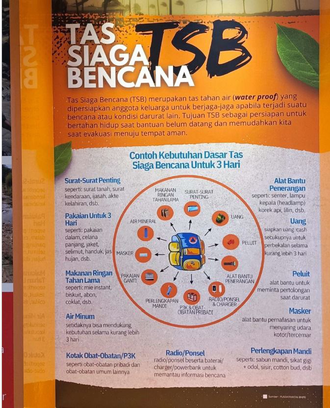 Edukasi ke Masyarakat, BPBD Tangsel Ingatkan untuk Siapkan Tas Siaga Bencana