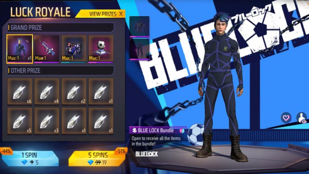 Begini Cara Mendapatkan Bundle Free Fire x Blue Lock, Bisa Dapatkan Skin Edisi Terbatas !