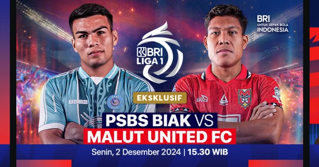 Live Streaming Liga 1 2024-2025 : PSBS Biak vs Malut United, Sedang Berlangsung! 