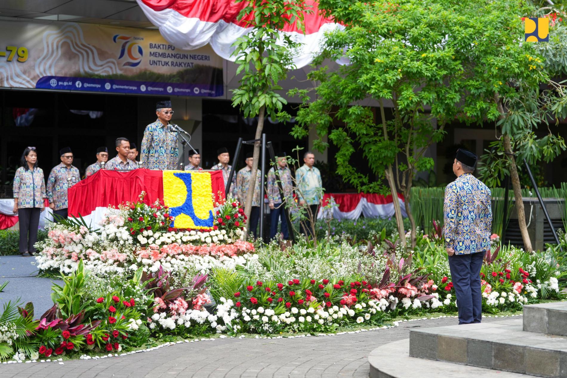 Upacara Hari Bakti PU ke-79, Menteri Dody Tekankan Kolaborasi untuk Gapai Quick Wins Pembangunan Infrastruktur