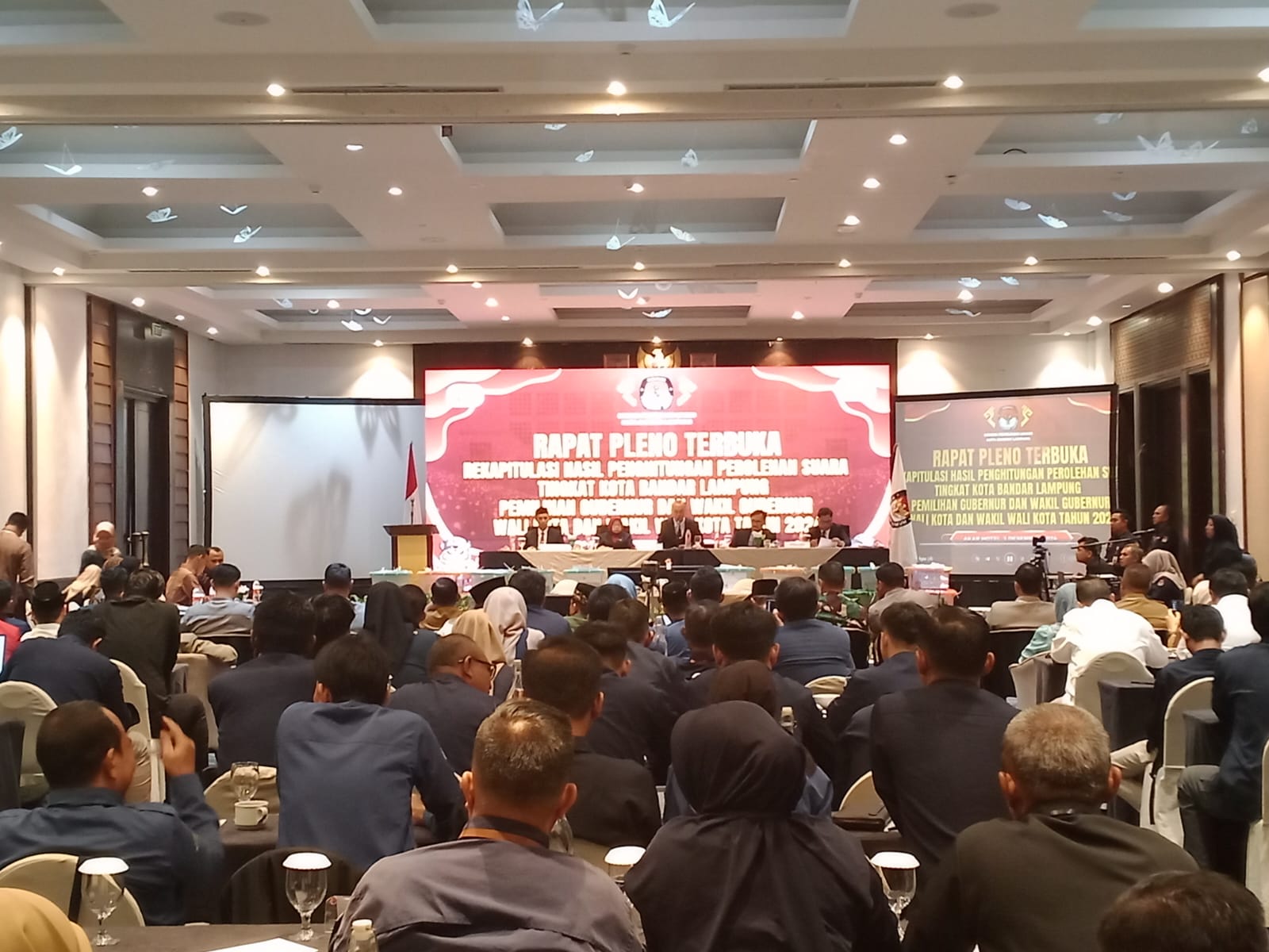 Pleno KPU Bandarlampung, Eva-Deddy Menang dengan 264.740 suara