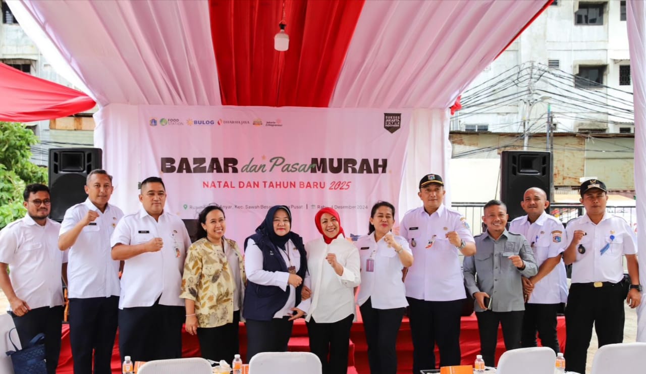 Gelar Bazar dan Pasar Murah di Rusun Karang Anyar, Dekot Moga-moga Membantu Perekonomian Warga