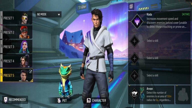 Begini Cara Menggunakan Karakter Baru Koda di Free Fire, Musuh Bisa Terlihat !