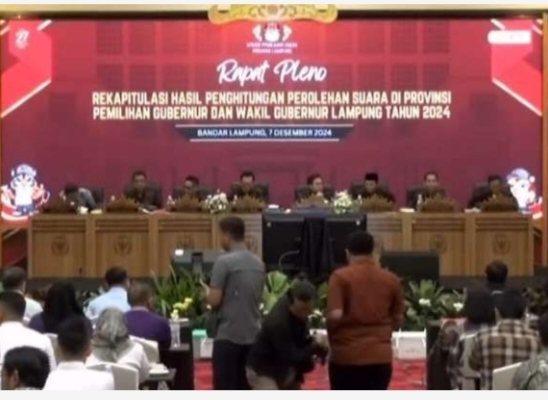 KPU Lampung Ketok Palu, Mirza-Jihan Menang dengan 3,3 Juta Suara