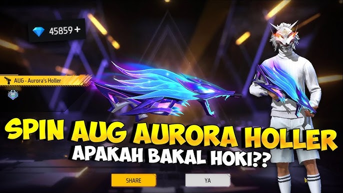 Begini Cara Mendapatkan Senjata Free Fire, AUG Aurora Holler Senjata Baru Efek Mantap Damage Ngga Ada Obat !