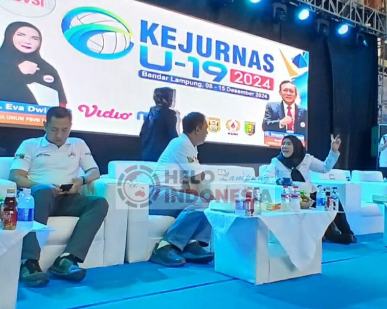 Setelah Diresmikan Wali Kota Eva, GOR Siger Langsung Gelar Kejurnas Voli